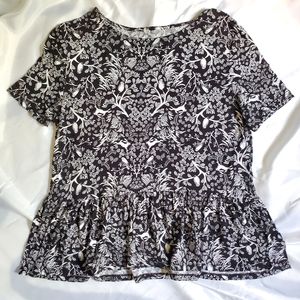 Celtic Woodland Peplum Tee size S